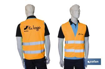 Gilet réfléchissant | Couleur orange | Taille XXL | EN ISO 20471 | Catégorie III - Cofan